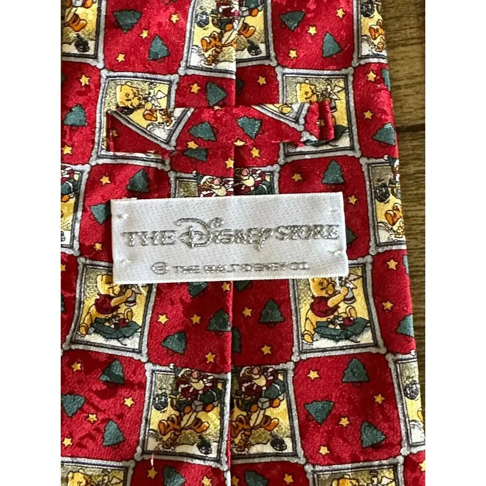 The Disney Store Men's Multicolor 100% Silk Winnie the Pooh & Tigger Too Necktie